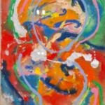 Gouache, Maya Wildevuur, Compositie, 1988